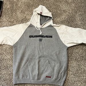 Men’s, size large, Quiksilver brand hooded sweatshirt.